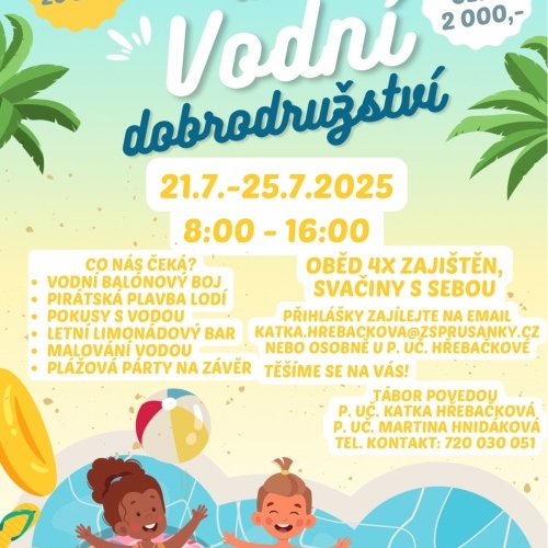 Příměstský tábor - Vodní dobrodružství